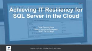 Webinar: Mencapai Ketahanan TI untuk SQL Server di Cloud