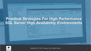 Solusi Ketersediaan Tinggi SQL Server