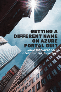 A Different Name On Azure Portal GUI