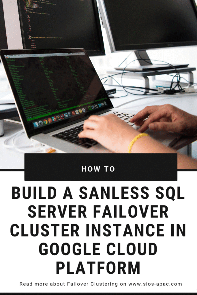 Google 클라우드 플랫폼에서 잔인한 SQL Server 장애 조치 (failover) 클러스터 인스턴스를 작성하는 방법