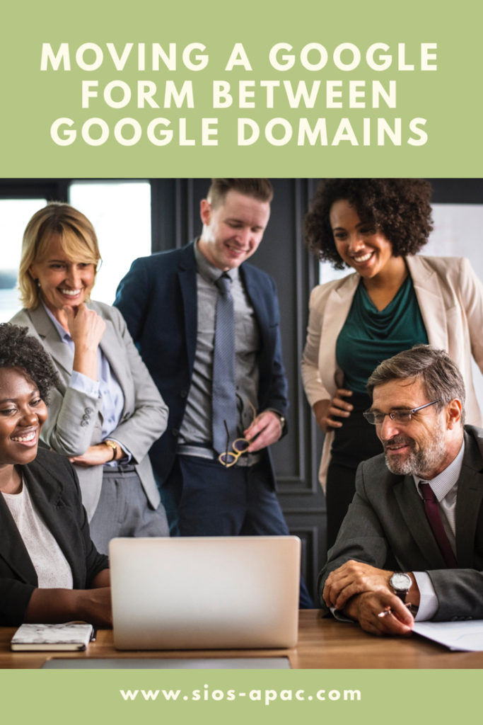 Memindahkan Formulir Google di Antara Domain Google