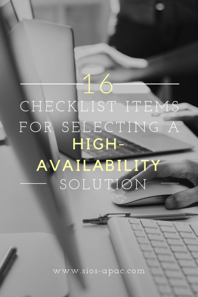 Selecting a High-Availability Solution