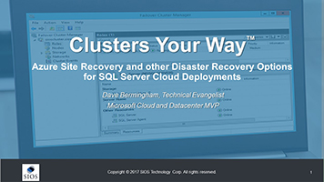 Azure Site Recovery & Disaster Recovery ตัวเลือกสำหรับ SQL Server Cloud