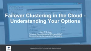 网络研讨会：云中的故障转移群集 - 了解您的选项