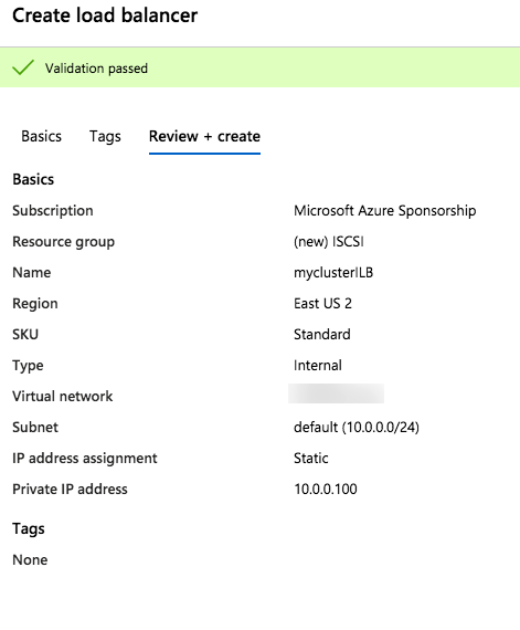 ทีละขั้นตอน: เซิร์ฟเวอร์เป้าหมาย ISCSI ใน Azure