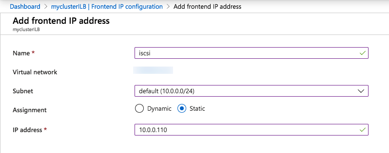 Step-By-Step: ISCSI Target Server Cluster In Azure