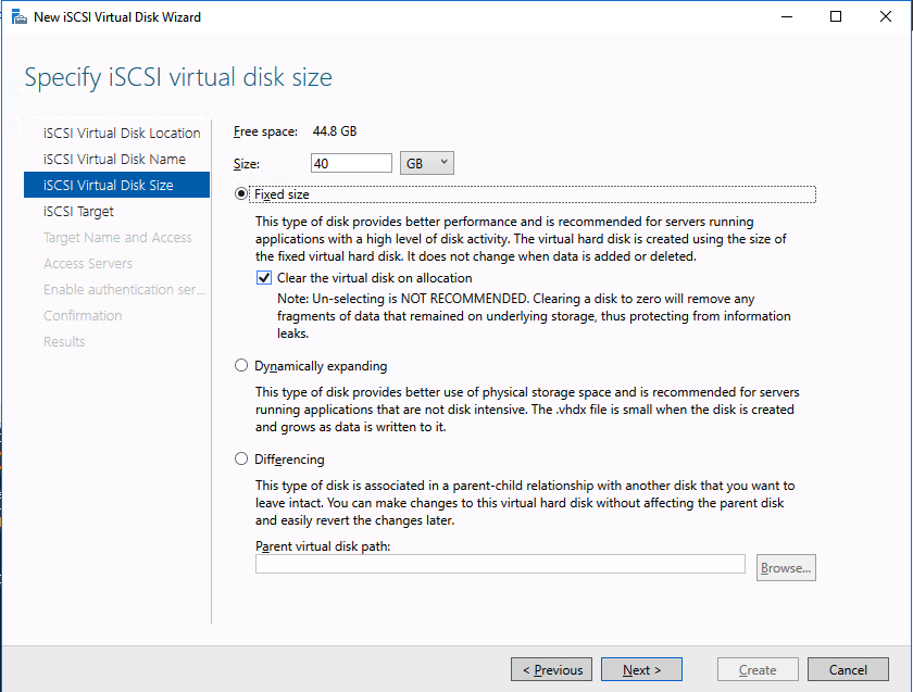 ทีละขั้นตอน: เซิร์ฟเวอร์เป้าหมาย ISCSI ใน Azure