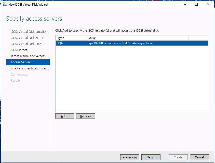 ทีละขั้นตอน: เซิร์ฟเวอร์เป้าหมาย ISCSI ใน Azure