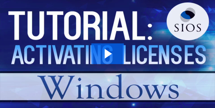 How to Activate a License for SIOS Clustering Software