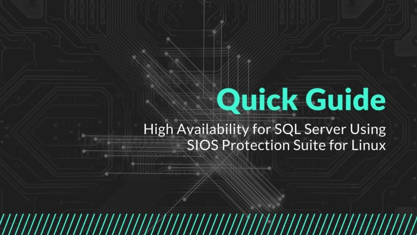 คู่มือเริ่มต้นใช้งานฉบับย่อสำหรับความพร้อมใช้งานสูงสำหรับ SQL Server โดยใช้ SIOS Protection Suite สำหรับ Linux