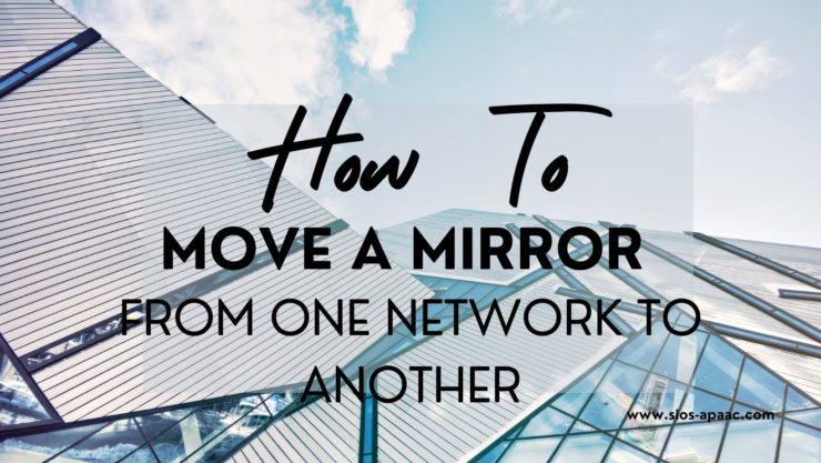 如何將鏡像從一個網絡移動到另一個網絡
