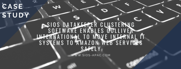 SIOS DataKeeper 클러스터링 소프트웨어를 통해 Gulliver International은 내부 IT 시스템을 Amazon Web Services로 안전하게 이동할 수 있습니다.