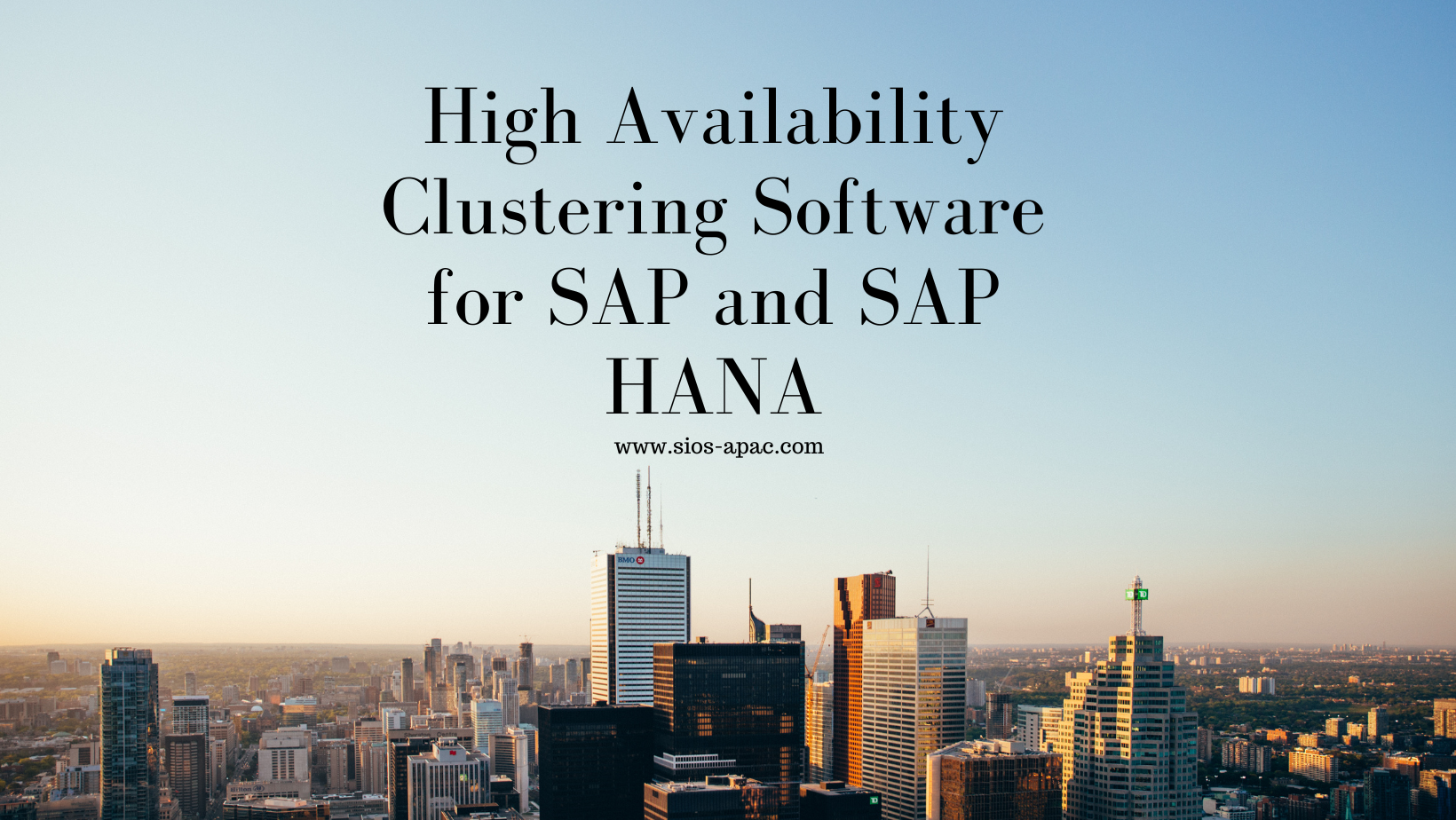 High Availability Clustering Software for SAP and SAP HANA